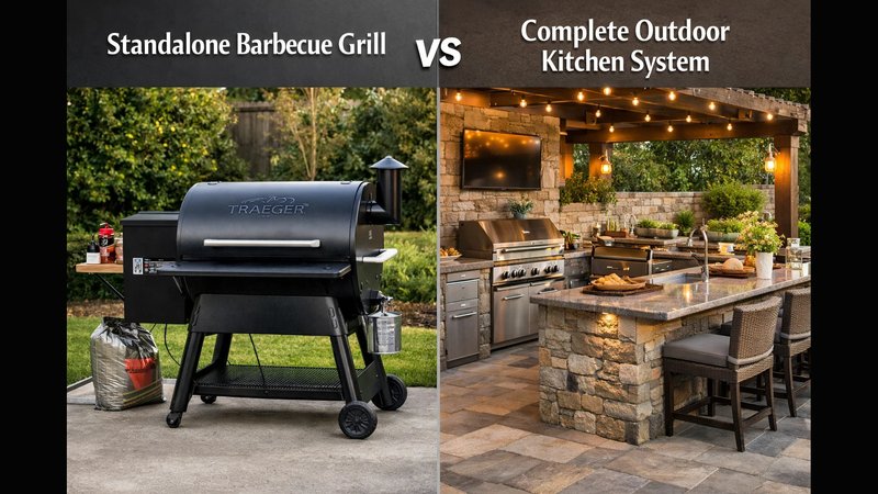 Why Built-In Outdoor Kitchens? Bakersfield Hardscaping Reveals Layout Traps