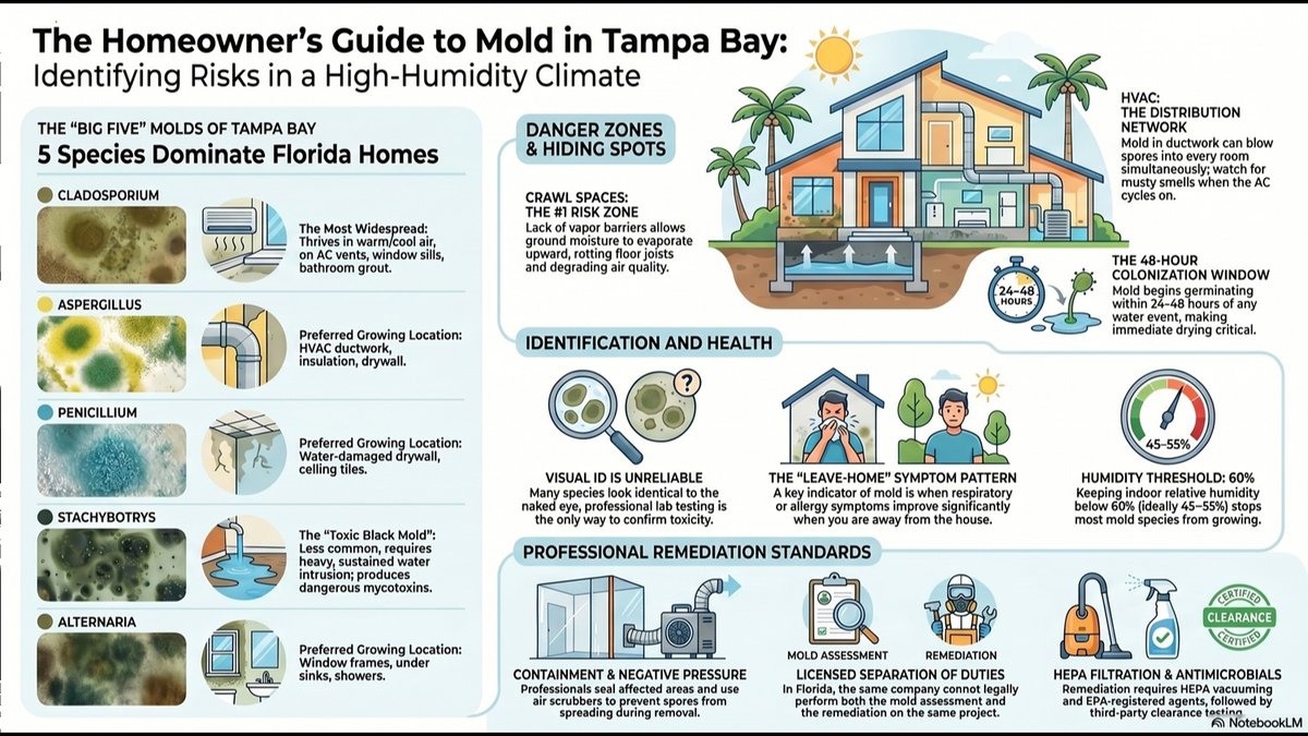 5 Most Common Molds | Tampa Bay Mold Inspector Identifies Each Species