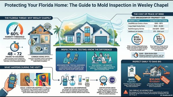 Cost of Mold Inspection? Wesley Chapel FL Company Reveals Hidden Price Drivers