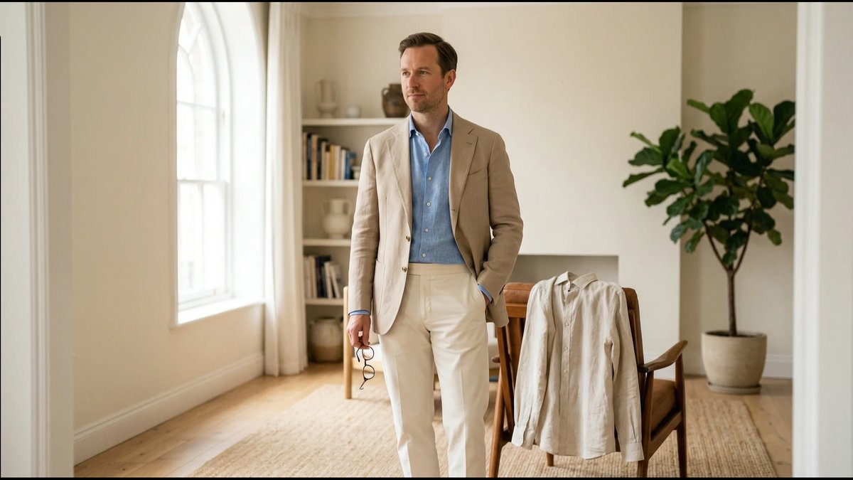 Linen Blend vs 100% Linen Breathable Summer Suits for Men: Fabric Guide Released