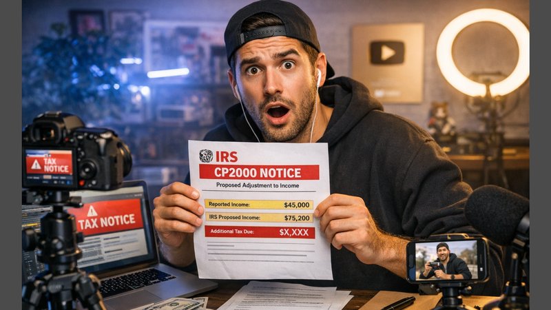 More YouTubers Are Getting IRS CP2000 Notices After 2025 Tax Season Reviews