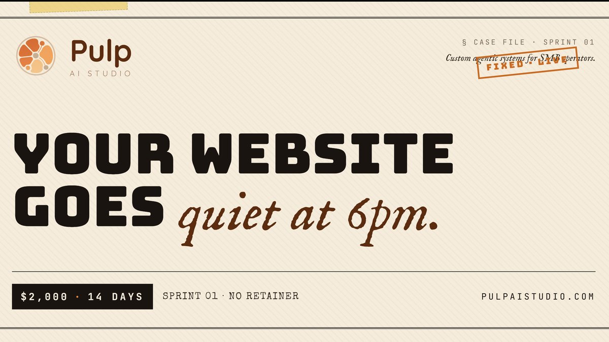 Pulp AI Studio Launches After Hours Answering Service With 24/7 Sprints