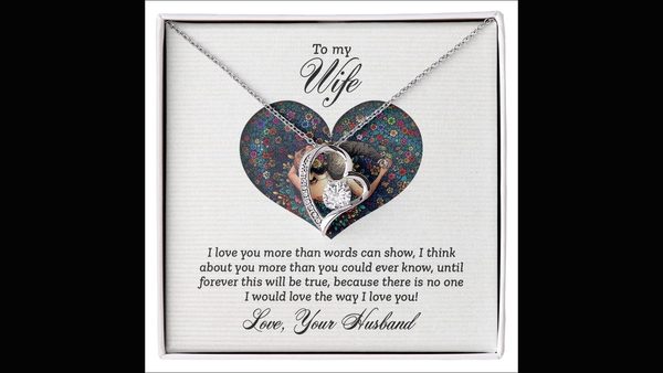 Romantic Necklace Gift For Wife Announced - Lasting Alternative to Flowers