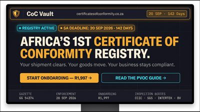 SA Importers Get First Independent CoC Vault Before September Deadline
