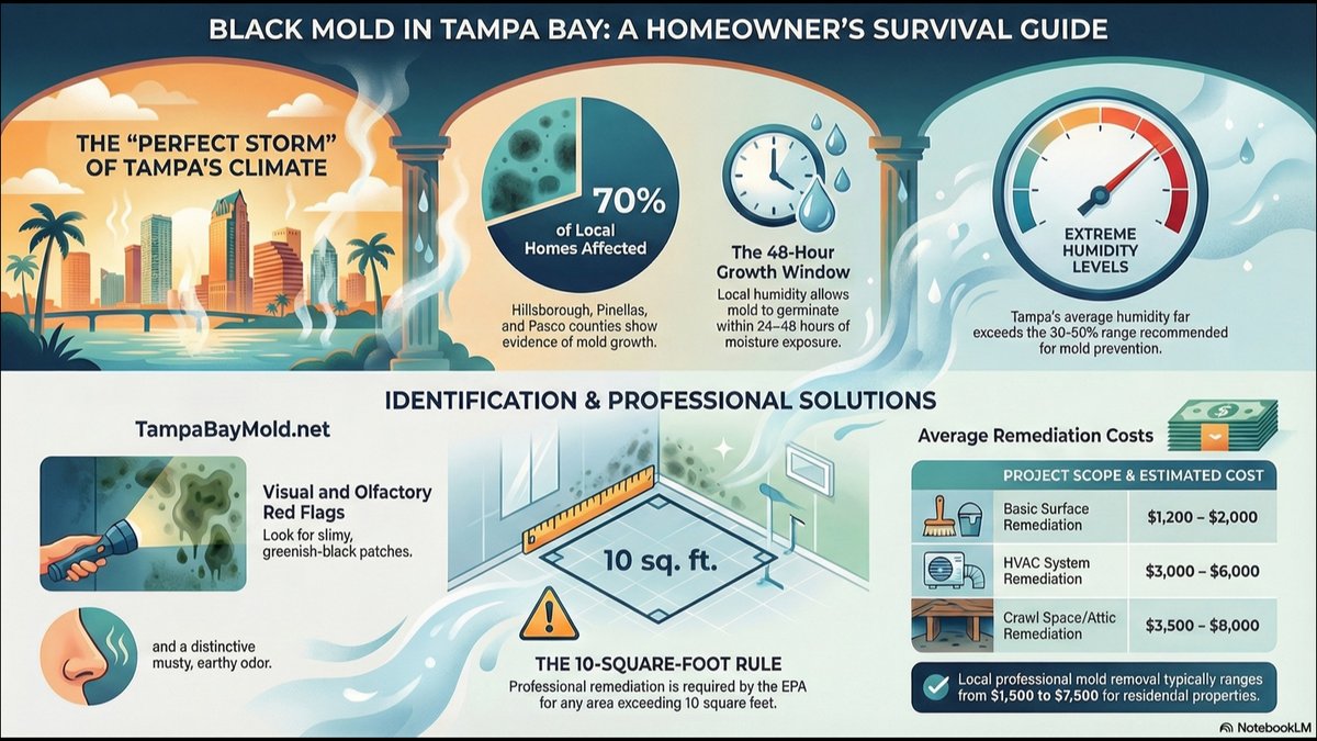 5 Black Mold Warning Signs Tampa Homeowners Miss - New Guide Announced