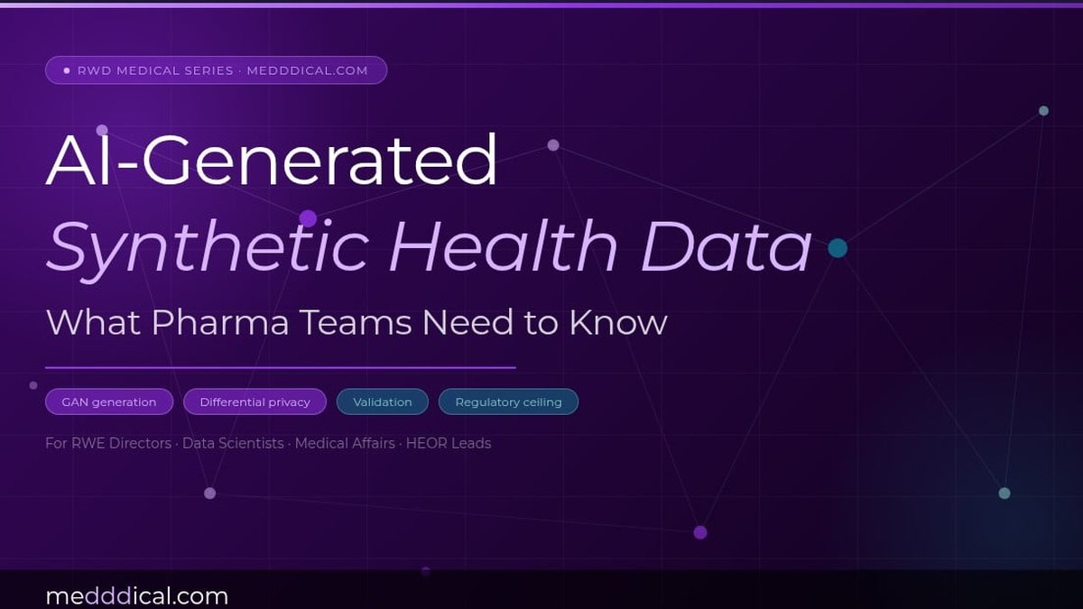 AI Synthetic Health Data Guide for Pharma Released: GAN, Privacy & Regulatory