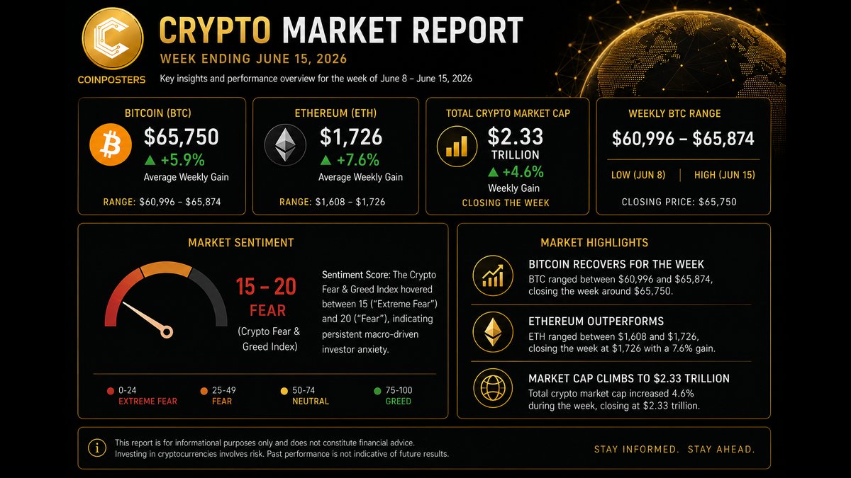 Coinposters Announces Weekly Crypto Market Report - Bitcoin & Altcoin Insights