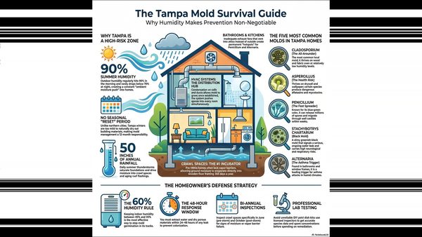 Does Humidity Cause Mold? Tampa Inspection Specialist Explains 48-Hr Window