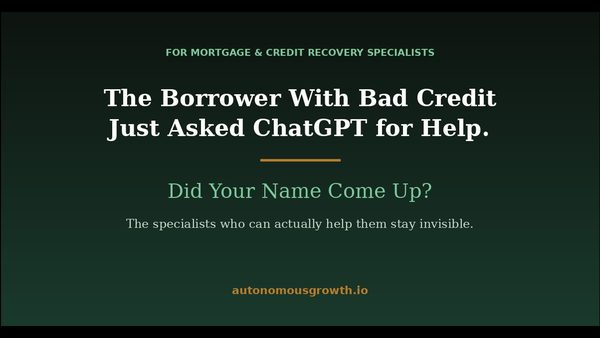 How Do Borrowers Search for Credit Recovery Mortgage Help in AI?