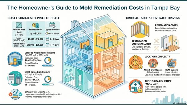 How Much Does Mold Remediation Cost? TampaBayMold.net Specialist Explains