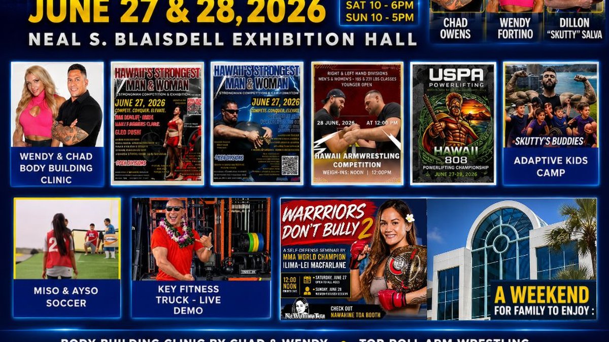 ILIMA-LEI MACFARLANE HEADLINES HI FIT EXPO 2026 AT THE NEAL S. BLAISDELL