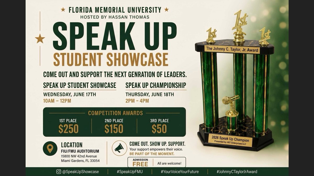 Inaugural Speak Up Championship Helps Miami Gardens Students Find Their Voice