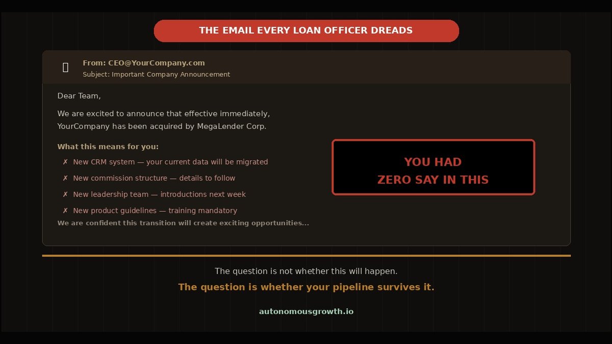 Pipeline Infrastructure No Acquirer Controls: What Loan Officers Own