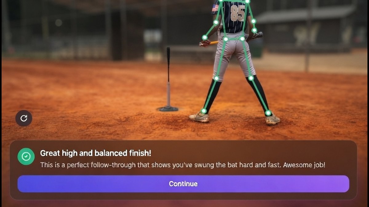AI-Powered 4-Angle Swing Analysis for Young Baseball Players: App Launched