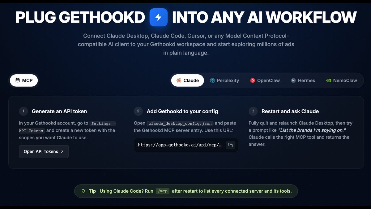 GetHookd Releases API & MCP Server For AI-Powered Ecommerce Ad Research