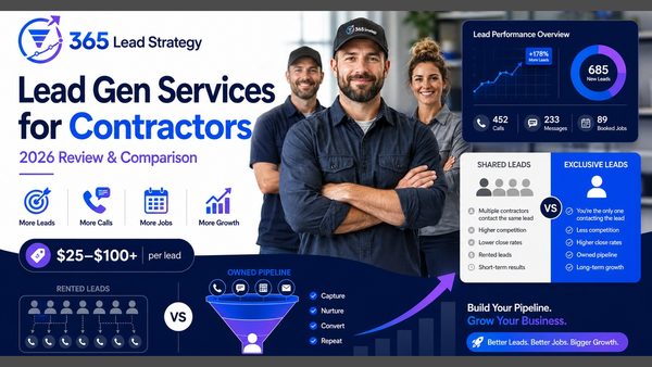 Lead Gen Services for Service Contractors: 2026 Review & Comparison