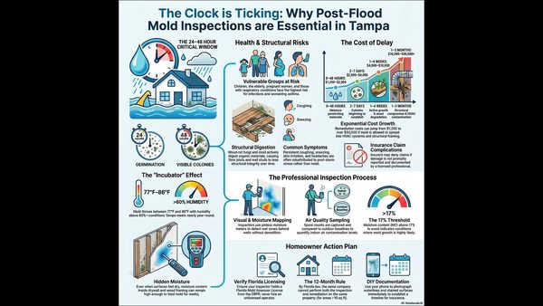 Mold Inspection After Tampa Flood or Water Damage? Expert Guide Released