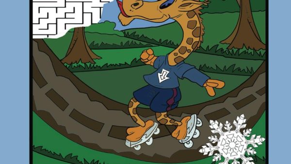 Sports-Themed Giraffe Coloring & Activity Book With Puzzles For Kids Released