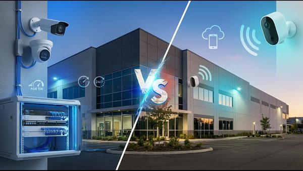 WiFi Signal Jamming Vulnerability: Wired vs. Wireless Security Cameras