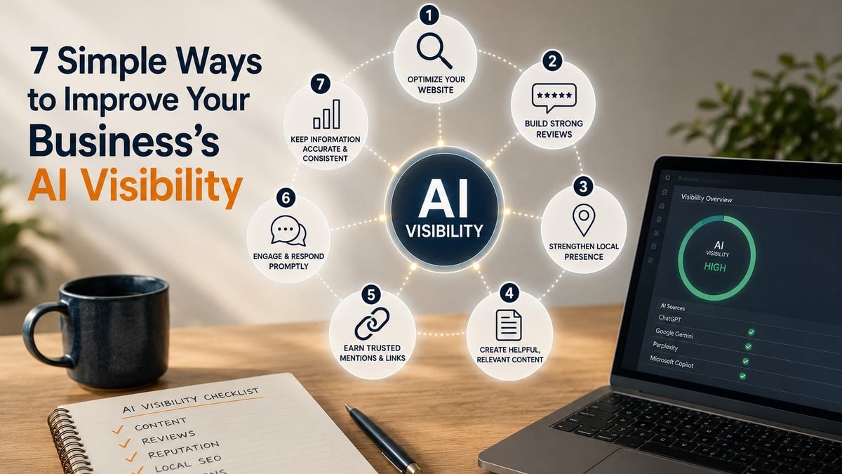 7 Simple Ways to Improve Business AI Visibility: New Guide Released