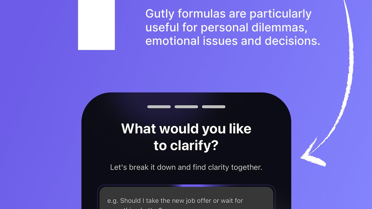AI Clarity App for Overthinkers & Everyday Decision-Making: Gutly Launched