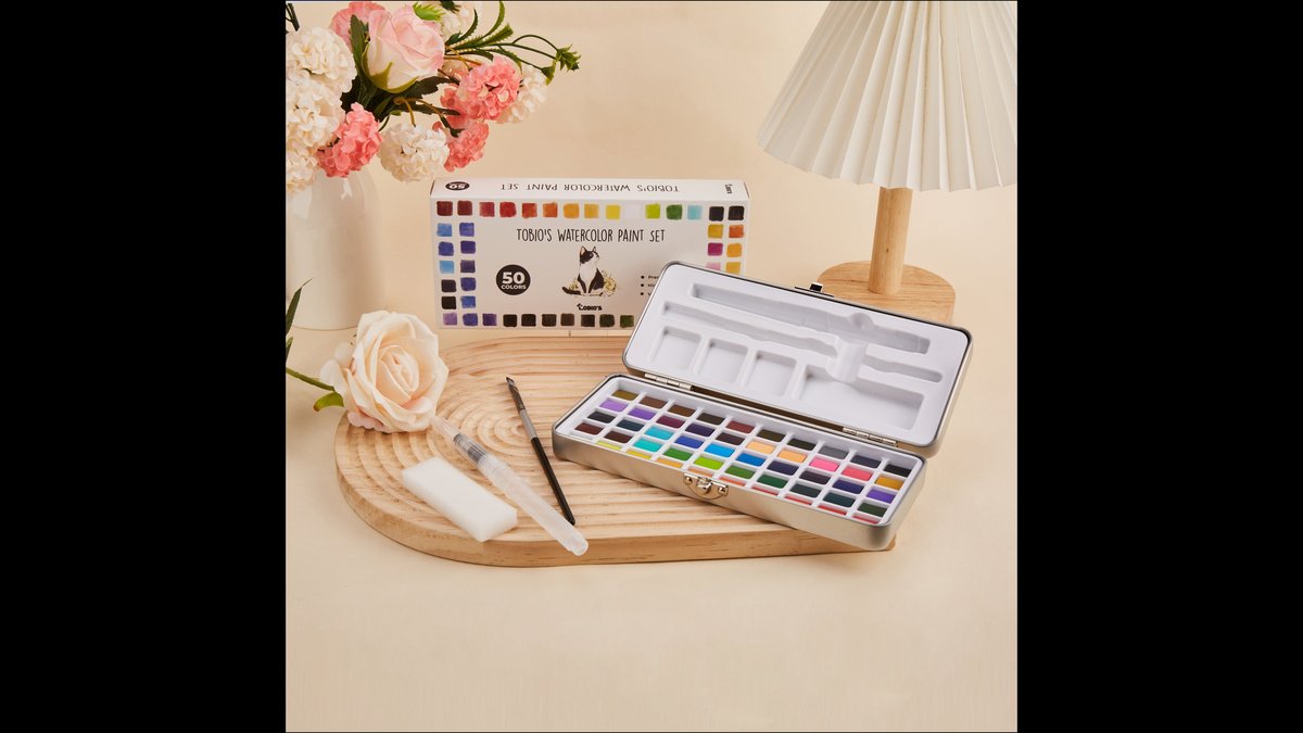 Basic Watercolor Paint Set For Beginners: All-In-One Painting Kit Announced