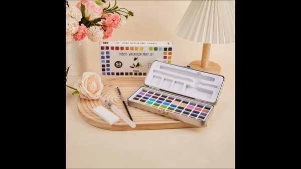 Basic Watercolor Paint Set For Beginners: All-In-One Painting Kit Announced