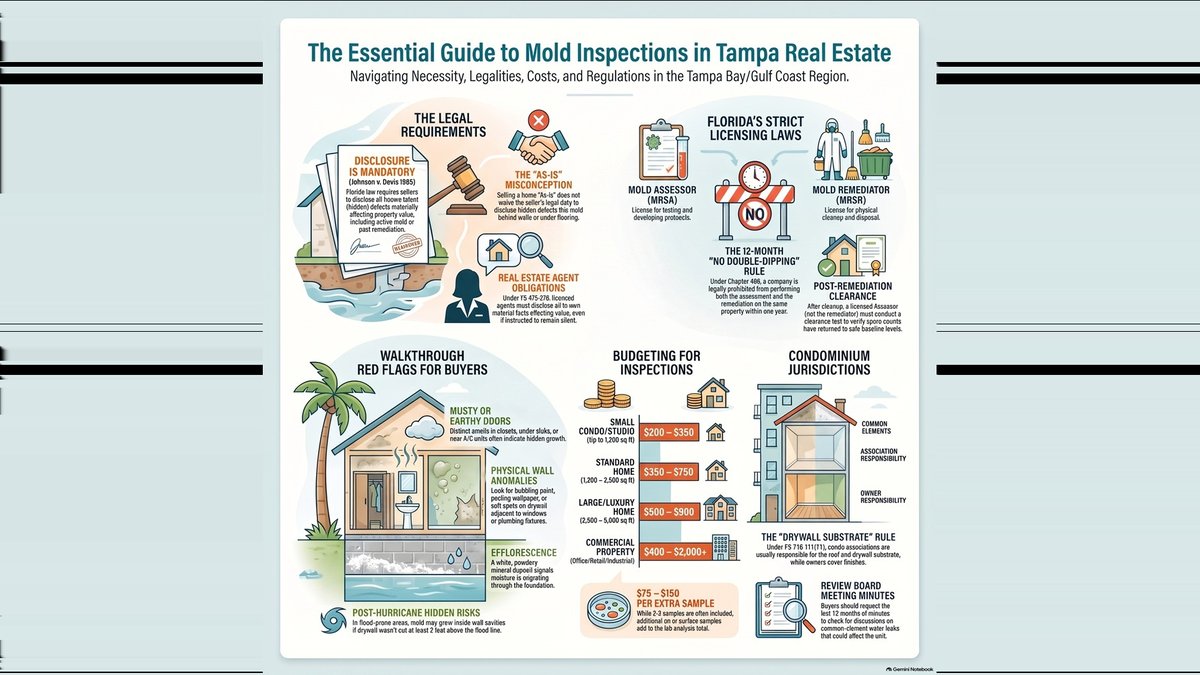 Do Home Mold Inspections Before Buying or Selling? Tampa Pros Reveal Risks