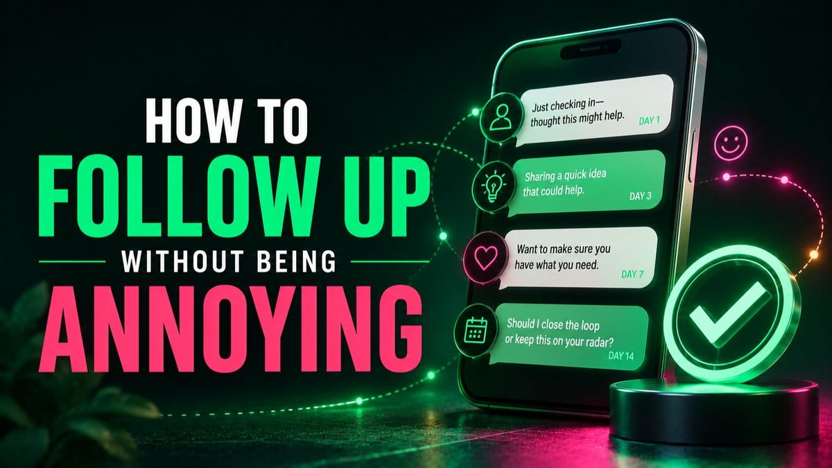 How to Follow Up Without Being Annoying | Sales Follow Up Guide Released