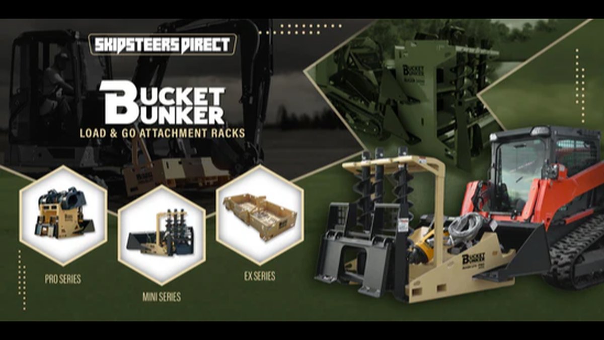 Mini Skid Steer Attachments: Backhoe, Dozer Blade & Bucket Product Lines Expand