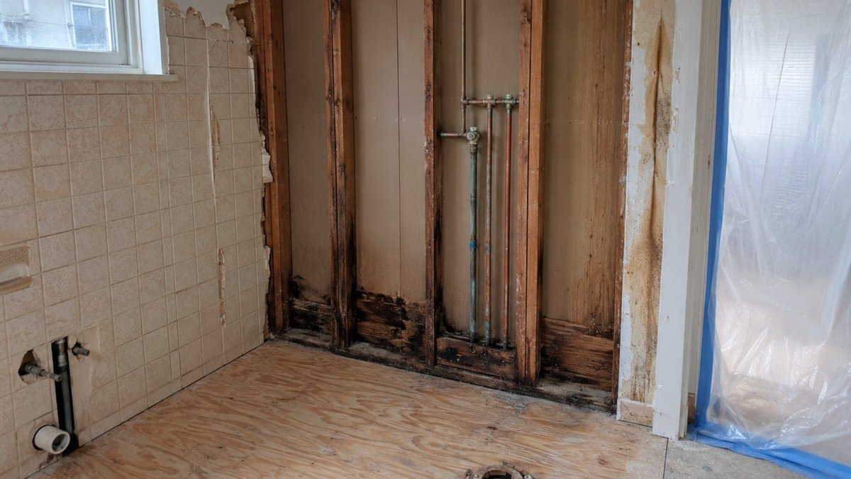 Monmouth County Bathroom Remodels: PNE Construction Addresses Water Damage