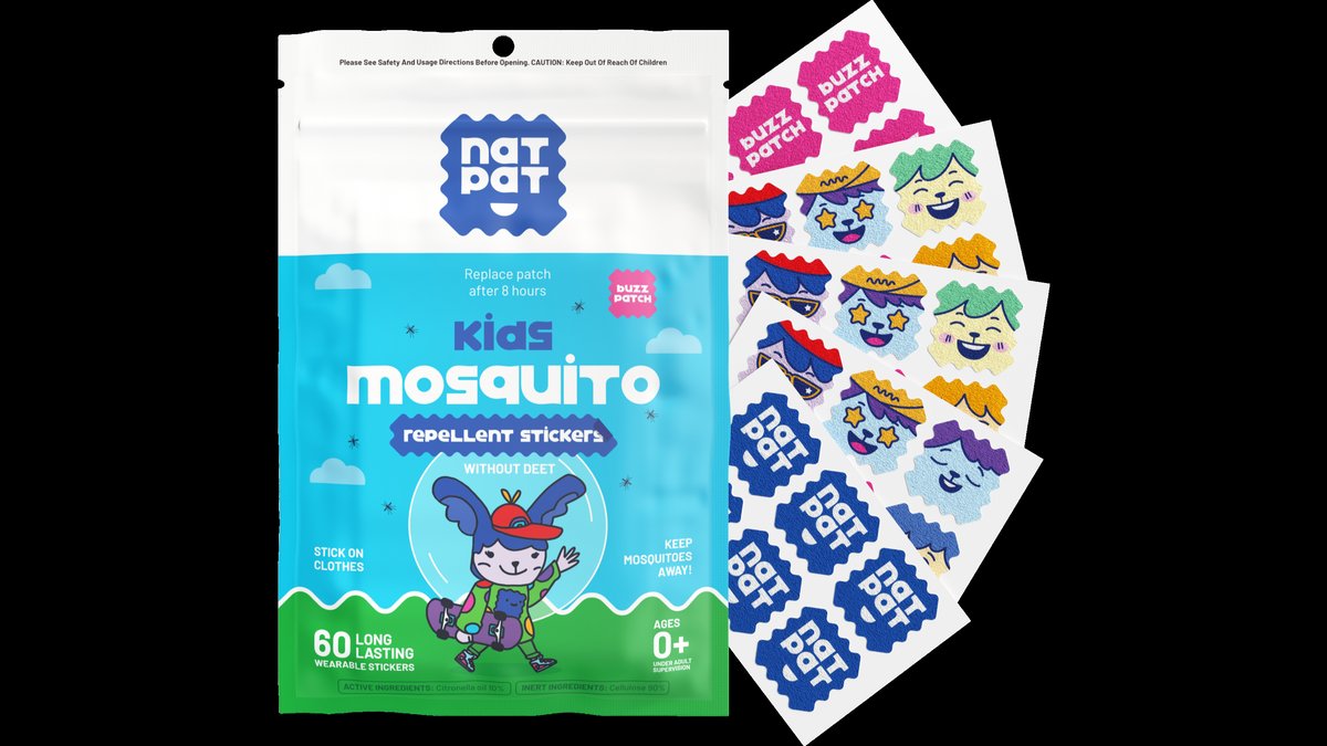 NatPat Announces Mosquito Repellent Stickers For Babies With Citronella Oil