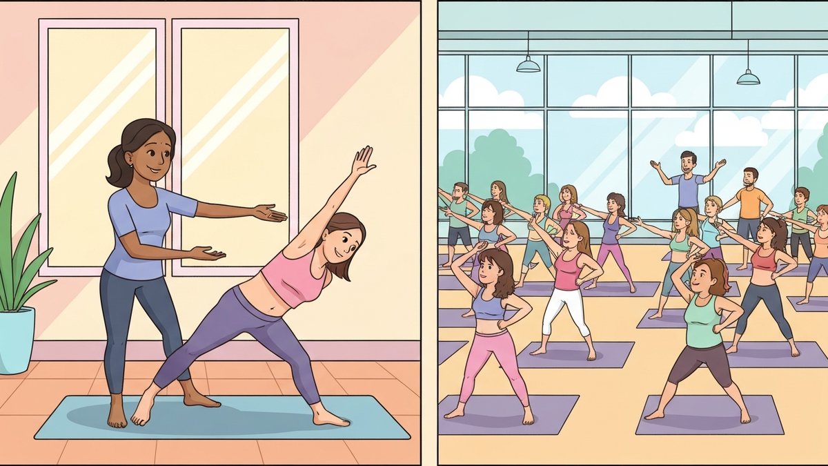 Private Yoga Sessions vs. Group Classes: Progress & Results Comparison