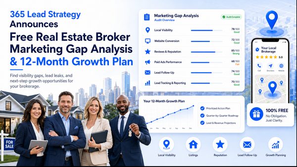 Real Estate Broker Marketing Gap Analysis & Growth Planning: Services Announced