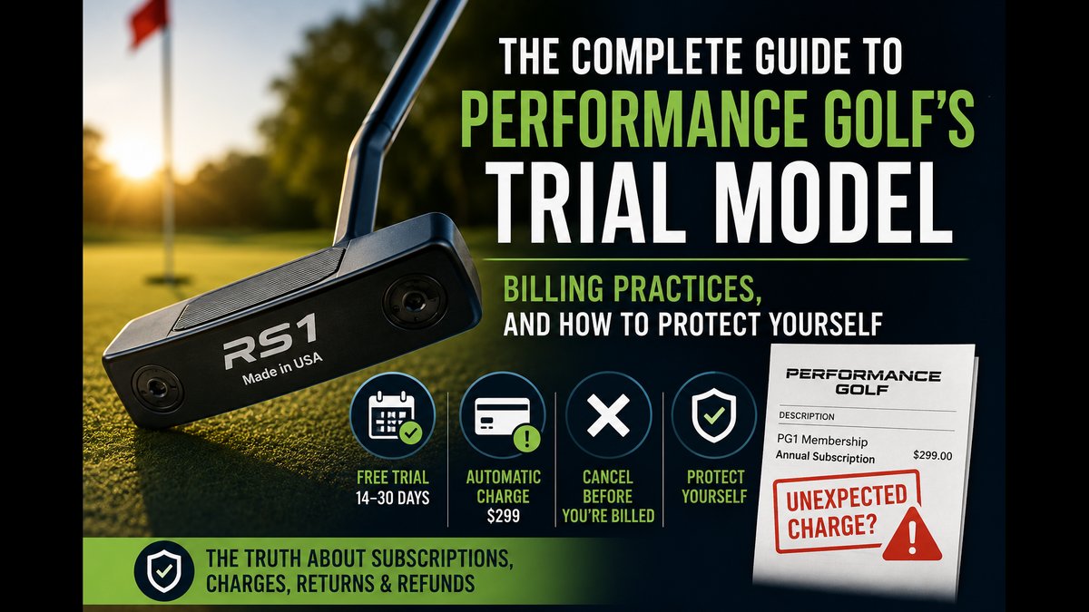 RS1 Putter: How to Avoid $299 PG1 Membership Charge - Guide Released