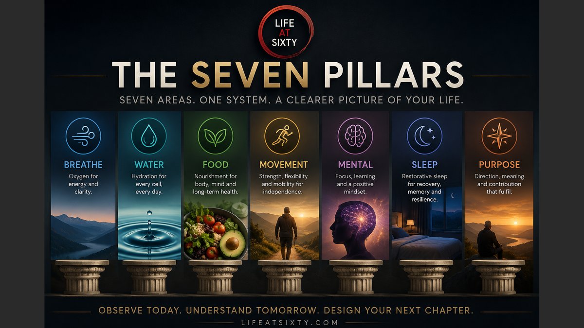 The 7 Pillars of Life After 60: A Simple System for Seeing What Needs Attention