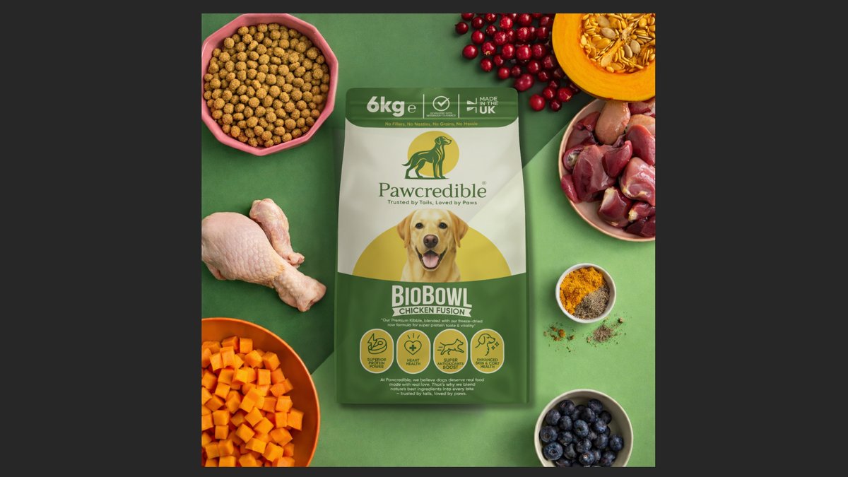 UK's First Freeze-Dried Raw Coated Kibble: Pawcredible BioBowl Fusion Launched