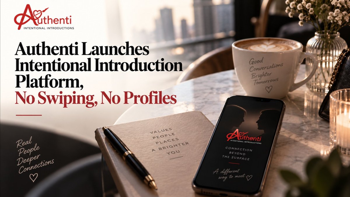 Authenti Launches Intentional Introduction Platform, No Swiping, No Profiles