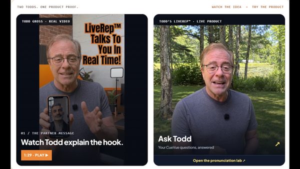 CueVue By Todd Gross: $147 AI Representative App & Software Launch 2026-Sep-20