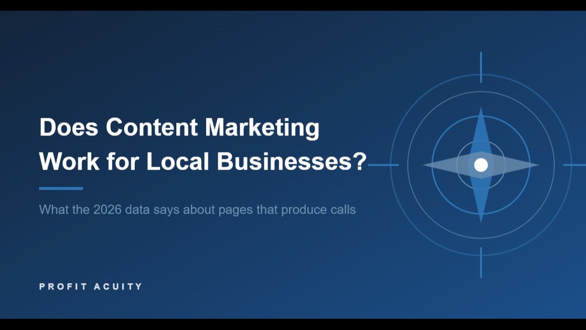 Does Content Marketing Work for Local Business? What the Data Shows