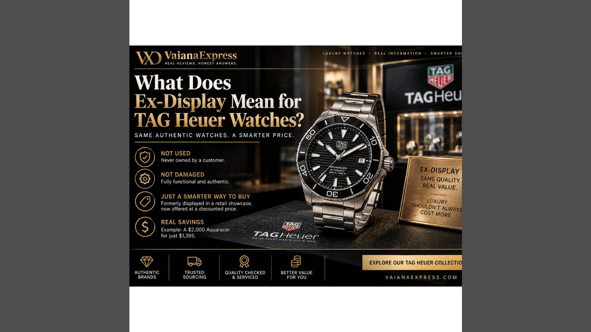 Ex-Display Watches Explained: 2026 U.S. Buyer's Guide to Discounted TAG Heuer