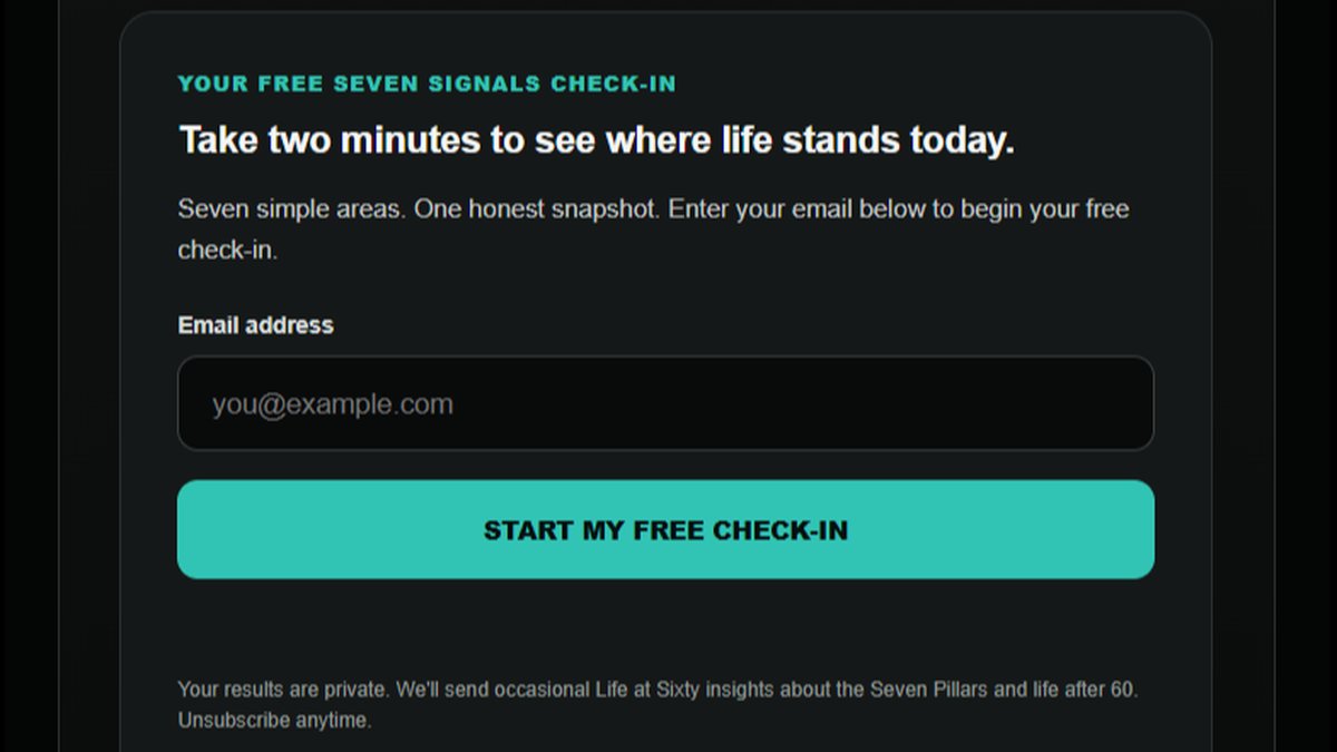 Free Seven Pillars Check-In Launched, Helps Over-60s Spot Areas to Watch