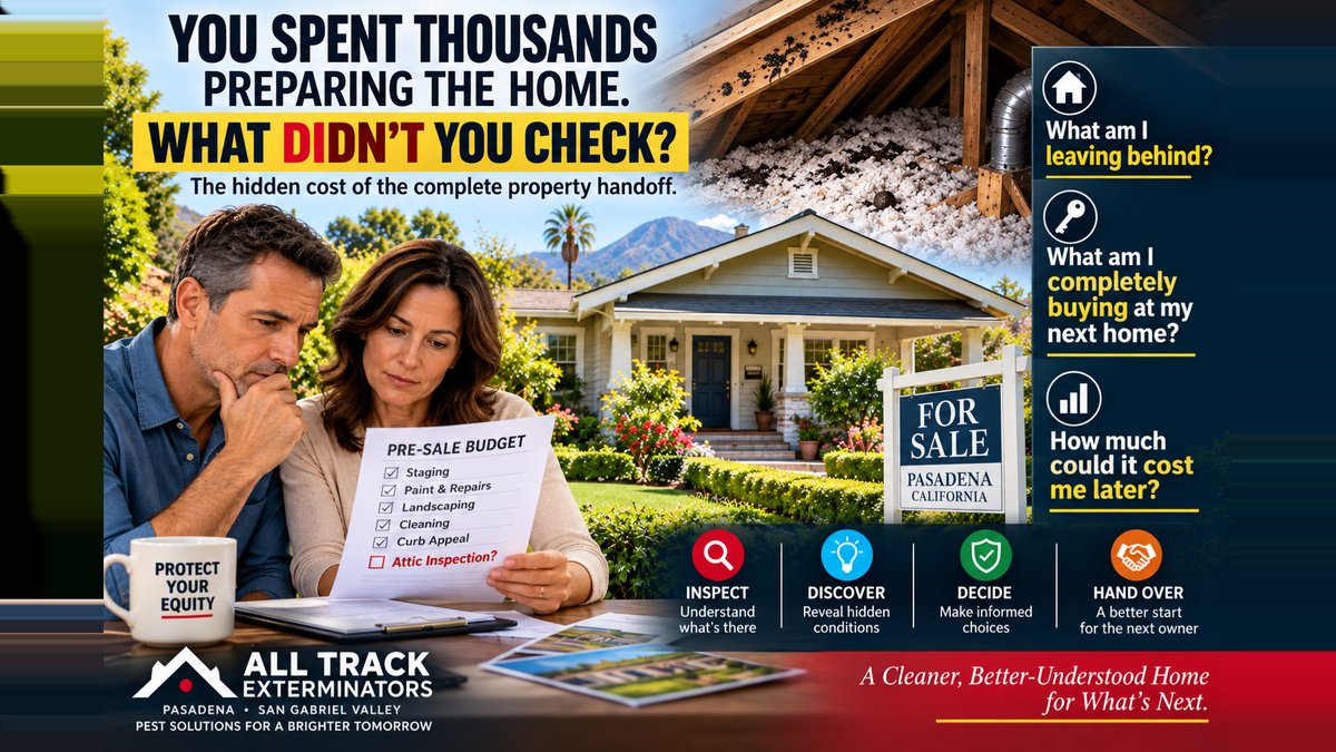 Pasadena Exterminators Pre-Sale Attic Inspection: What Could a Buyer Discover?