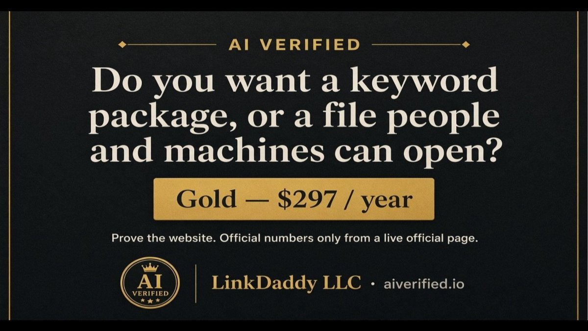 Your Business Does Not Need Another Ranking Package. It Needs a File.