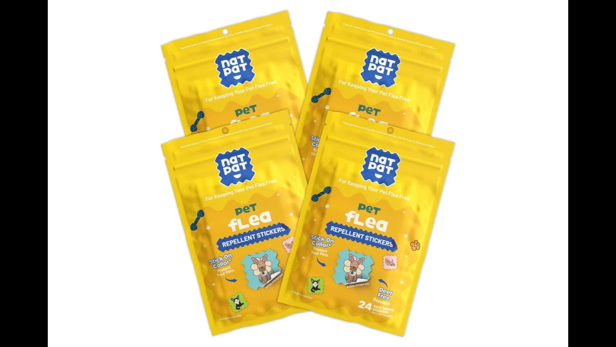 NatPat Announces Plant-Based Citronella Flea Stickers For Dogs: Starter Pack