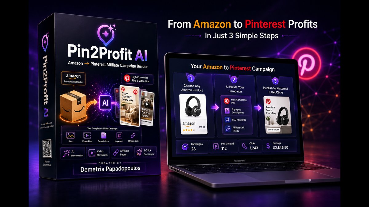 Pin2Profit Ai By Dpapa: $27 App & Software: 2026-Oct-16 Launch Scheduled
